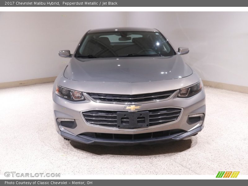 Pepperdust Metallic / Jet Black 2017 Chevrolet Malibu Hybrid