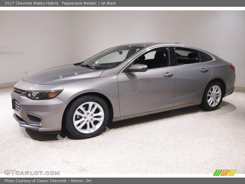 Pepperdust Metallic / Jet Black 2017 Chevrolet Malibu Hybrid