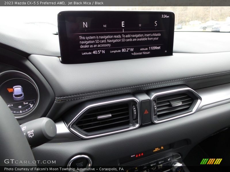 Jet Black Mica / Black 2023 Mazda CX-5 S Preferred AWD