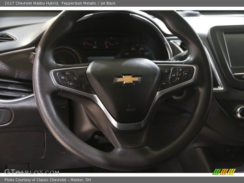 Pepperdust Metallic / Jet Black 2017 Chevrolet Malibu Hybrid