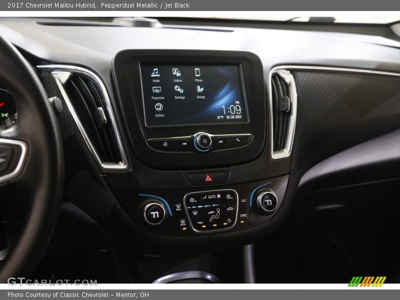 Pepperdust Metallic / Jet Black 2017 Chevrolet Malibu Hybrid