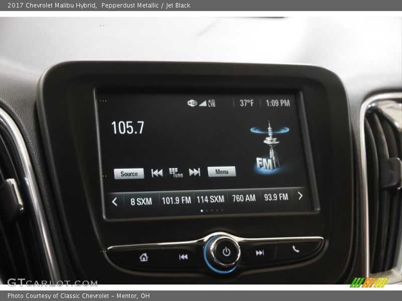 Pepperdust Metallic / Jet Black 2017 Chevrolet Malibu Hybrid