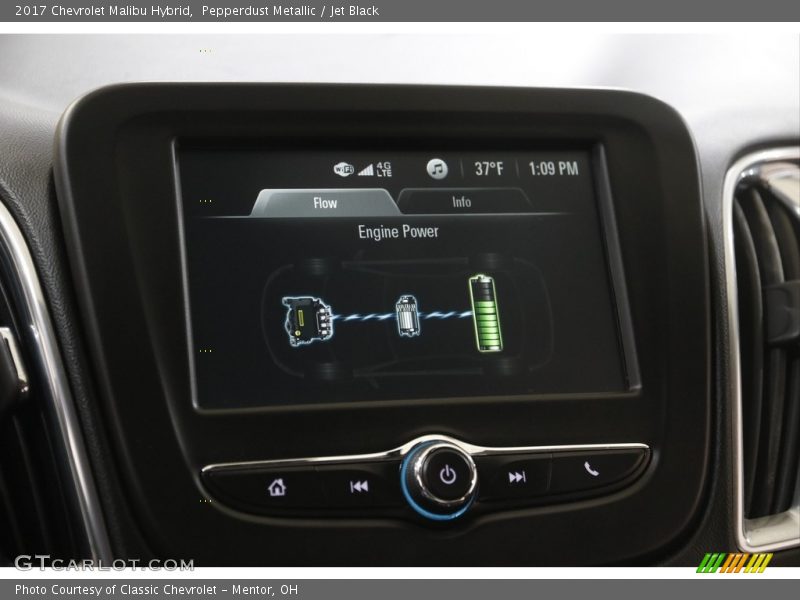 Pepperdust Metallic / Jet Black 2017 Chevrolet Malibu Hybrid