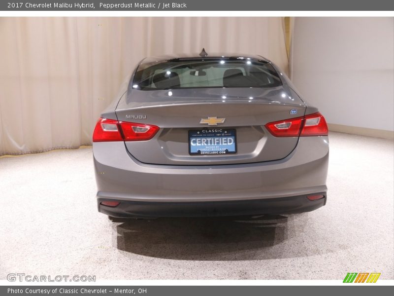Pepperdust Metallic / Jet Black 2017 Chevrolet Malibu Hybrid