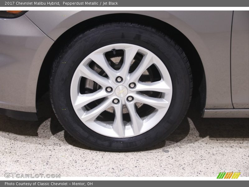 Pepperdust Metallic / Jet Black 2017 Chevrolet Malibu Hybrid