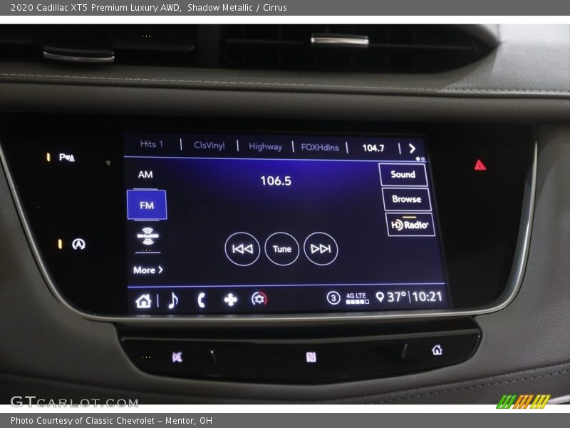 Controls of 2020 XT5 Premium Luxury AWD