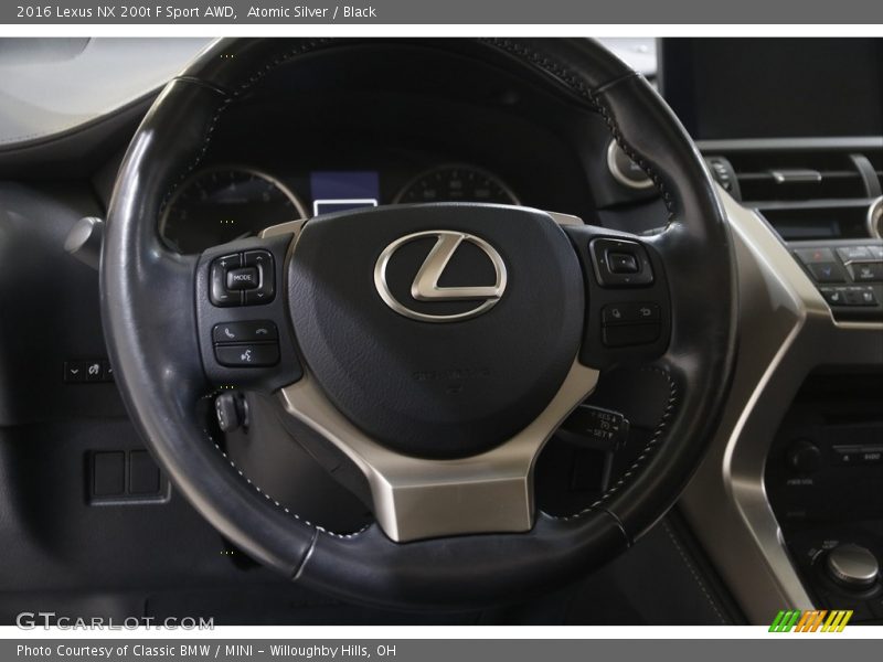 Atomic Silver / Black 2016 Lexus NX 200t F Sport AWD