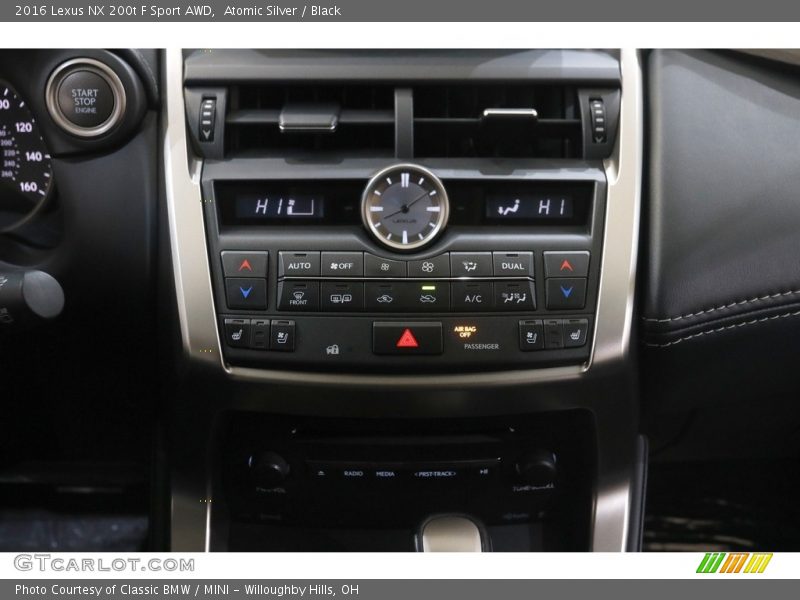 Atomic Silver / Black 2016 Lexus NX 200t F Sport AWD