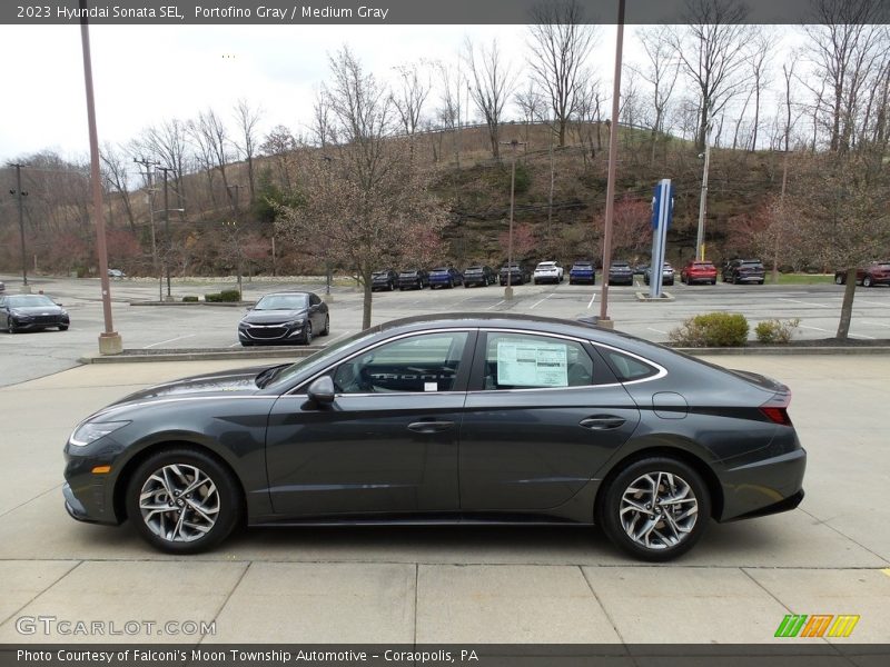 Portofino Gray / Medium Gray 2023 Hyundai Sonata SEL
