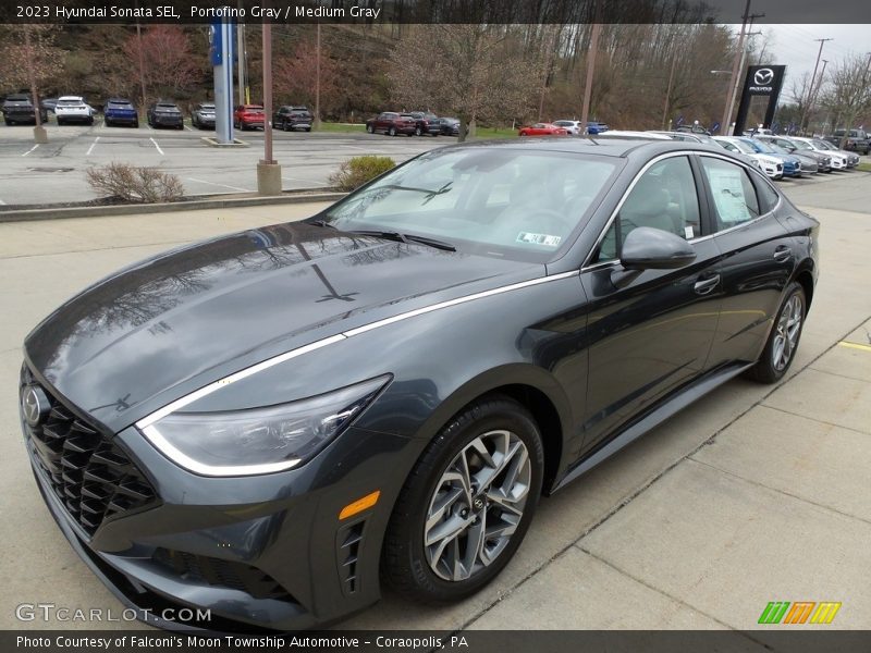 Portofino Gray / Medium Gray 2023 Hyundai Sonata SEL