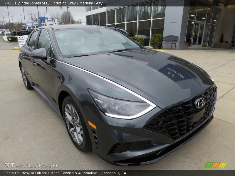 Portofino Gray / Medium Gray 2023 Hyundai Sonata SEL