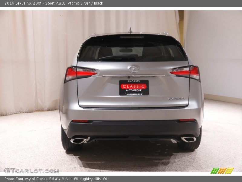 Atomic Silver / Black 2016 Lexus NX 200t F Sport AWD