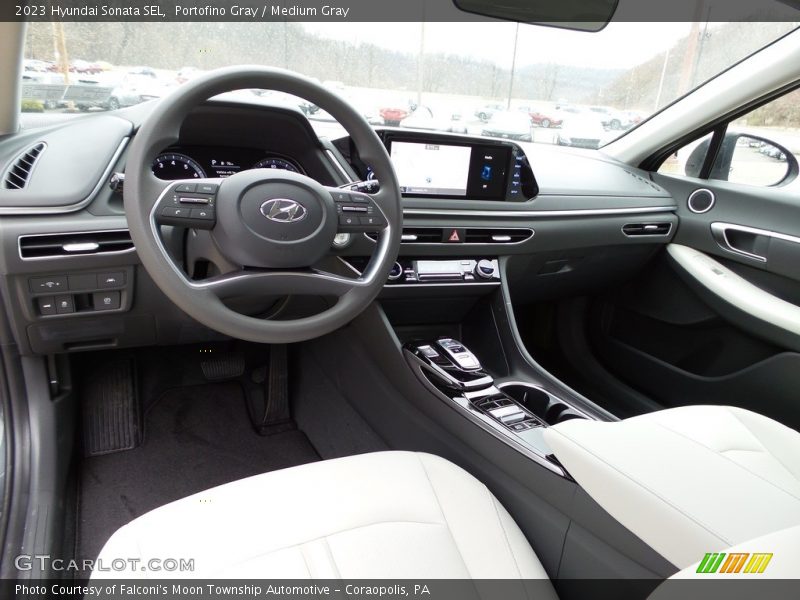 Portofino Gray / Medium Gray 2023 Hyundai Sonata SEL