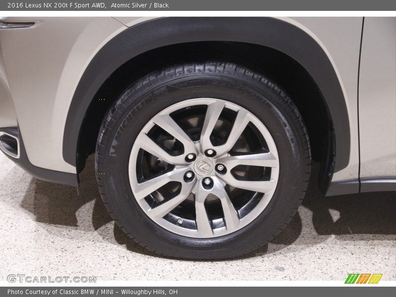 Atomic Silver / Black 2016 Lexus NX 200t F Sport AWD