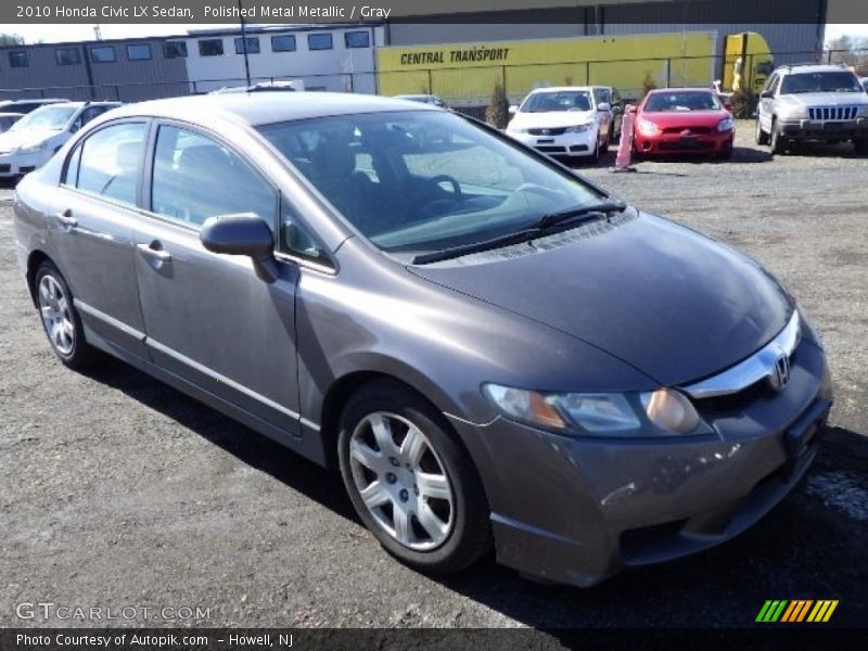 Polished Metal Metallic / Gray 2010 Honda Civic LX Sedan