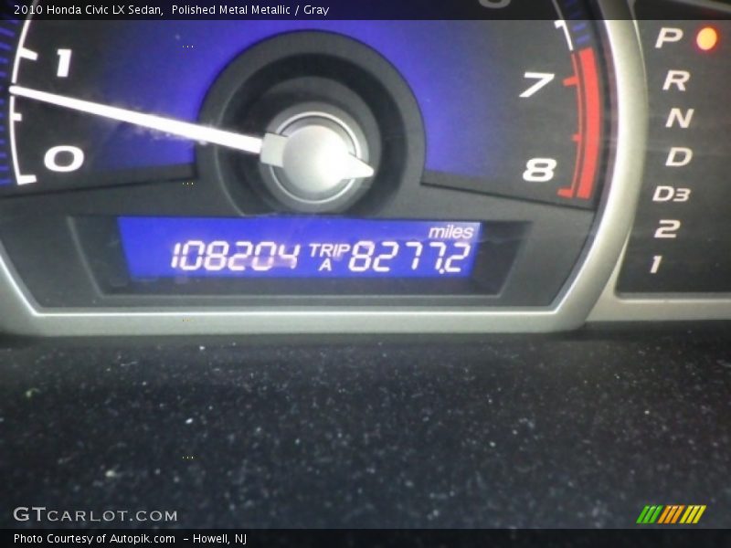 Polished Metal Metallic / Gray 2010 Honda Civic LX Sedan