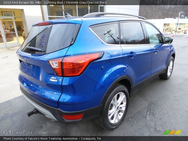 Lightning Blue / Chromite Gray/Charcoal Black 2019 Ford Escape SEL 4WD