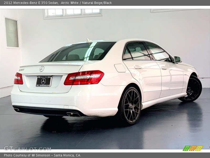 Arctic White / Natural Beige/Black 2012 Mercedes-Benz E 350 Sedan