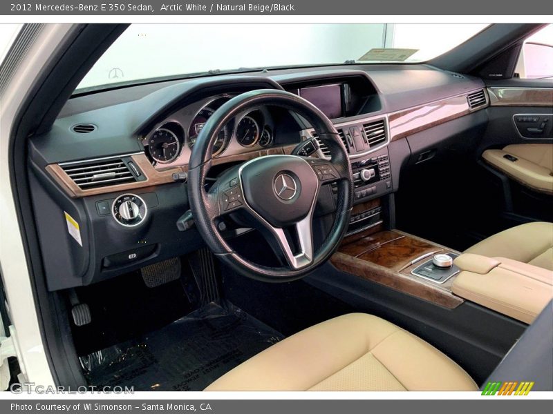 Arctic White / Natural Beige/Black 2012 Mercedes-Benz E 350 Sedan