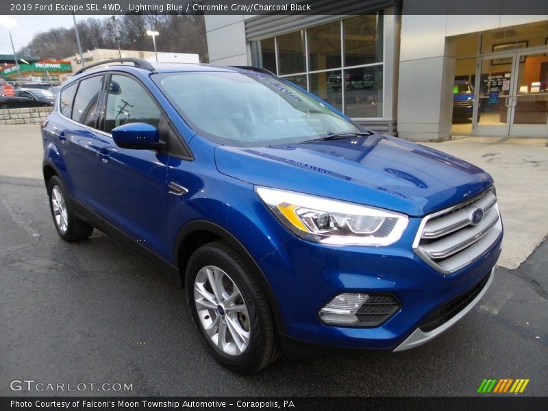 Lightning Blue / Chromite Gray/Charcoal Black 2019 Ford Escape SEL 4WD