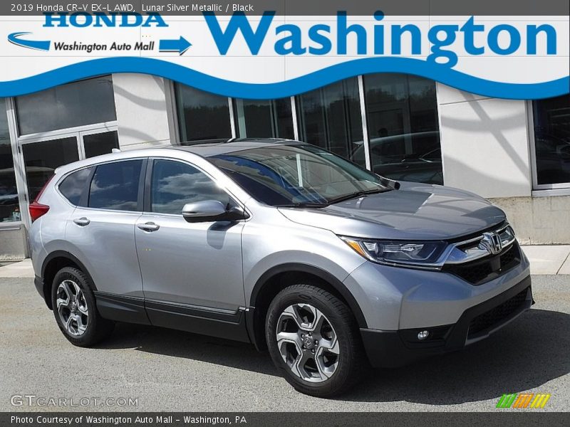 Lunar Silver Metallic / Black 2019 Honda CR-V EX-L AWD
