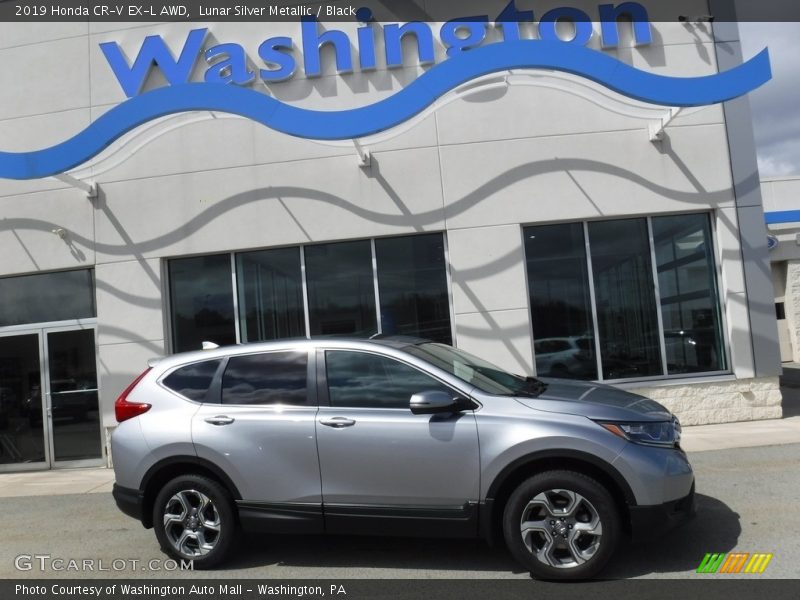 Lunar Silver Metallic / Black 2019 Honda CR-V EX-L AWD