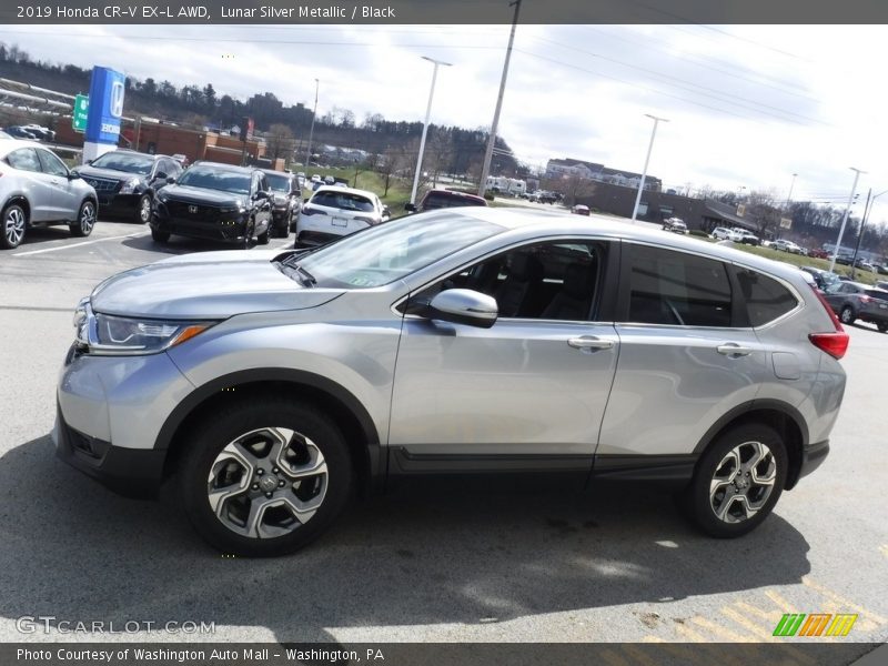 Lunar Silver Metallic / Black 2019 Honda CR-V EX-L AWD