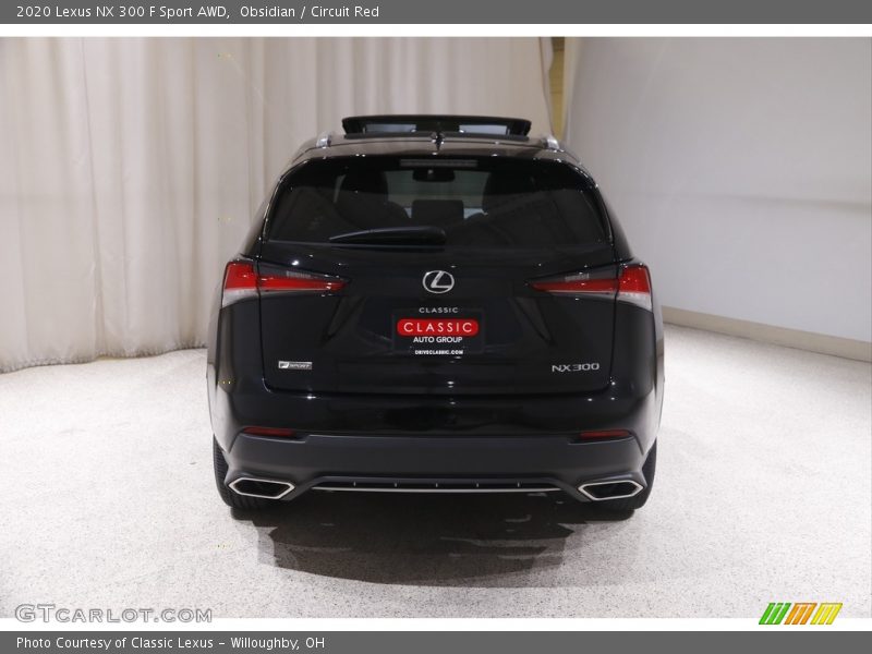 Obsidian / Circuit Red 2020 Lexus NX 300 F Sport AWD