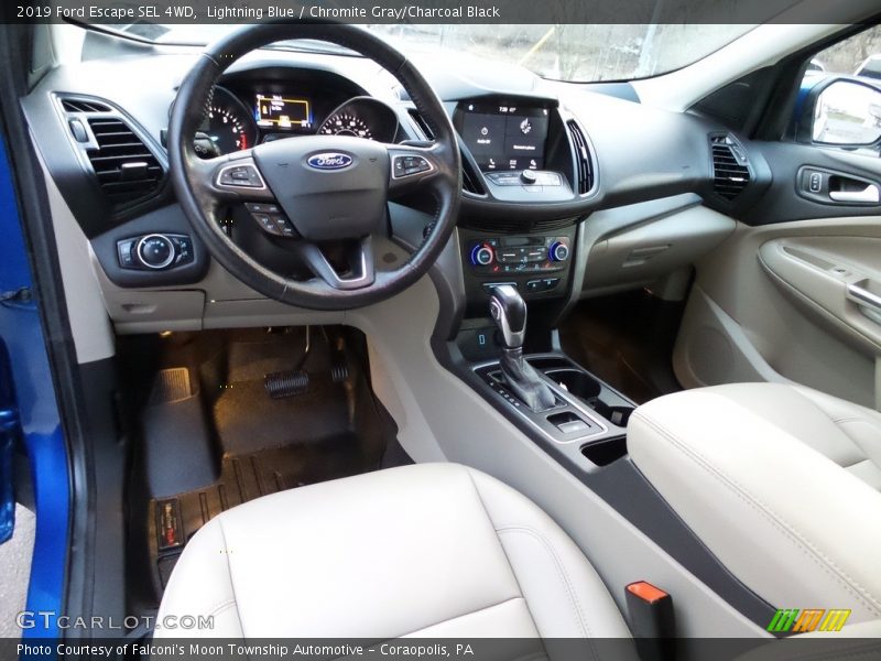 Lightning Blue / Chromite Gray/Charcoal Black 2019 Ford Escape SEL 4WD