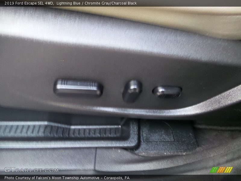 Lightning Blue / Chromite Gray/Charcoal Black 2019 Ford Escape SEL 4WD