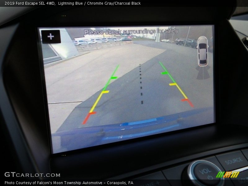 Lightning Blue / Chromite Gray/Charcoal Black 2019 Ford Escape SEL 4WD