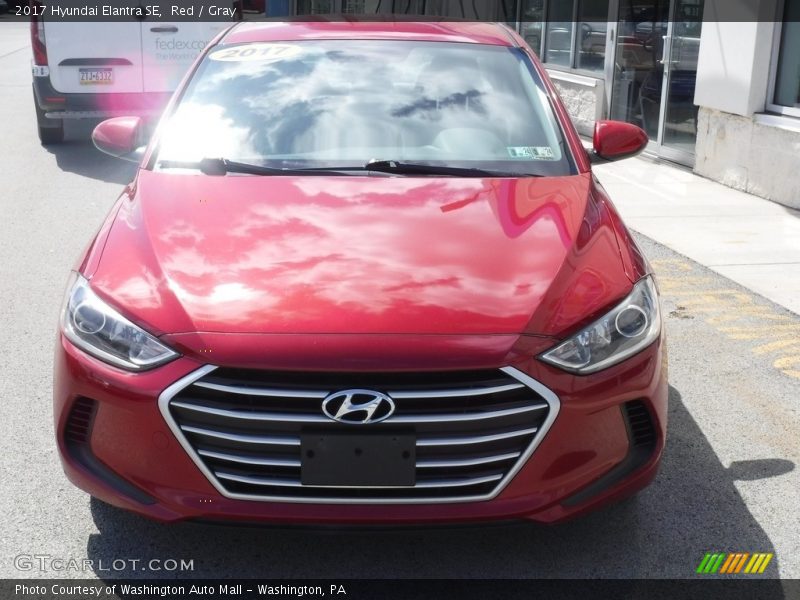 Red / Gray 2017 Hyundai Elantra SE