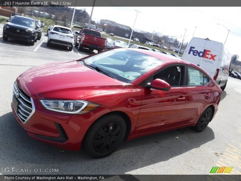 Red / Gray 2017 Hyundai Elantra SE