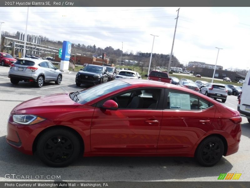 Red / Gray 2017 Hyundai Elantra SE