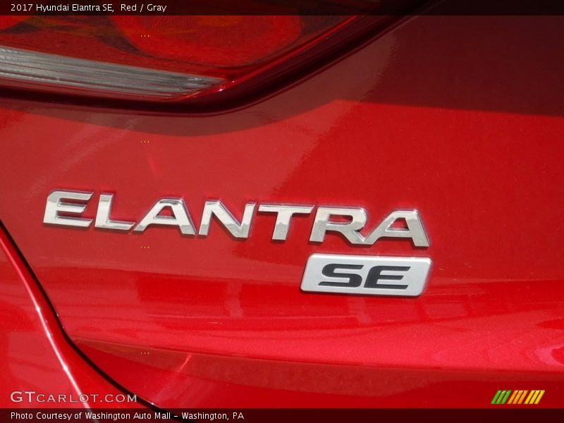 Red / Gray 2017 Hyundai Elantra SE