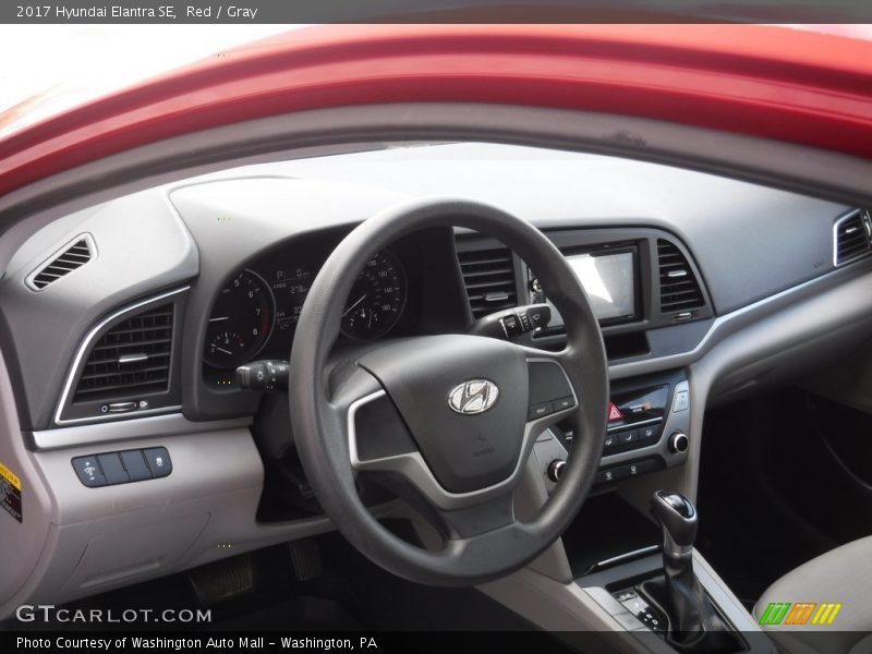 Red / Gray 2017 Hyundai Elantra SE