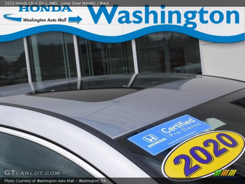 Lunar Silver Metallic / Black 2020 Honda CR-V EX-L AWD