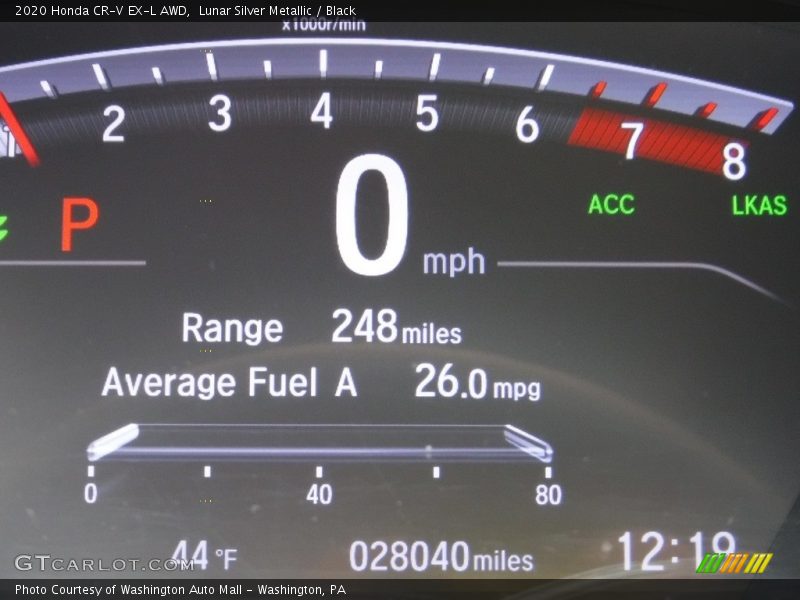 Lunar Silver Metallic / Black 2020 Honda CR-V EX-L AWD