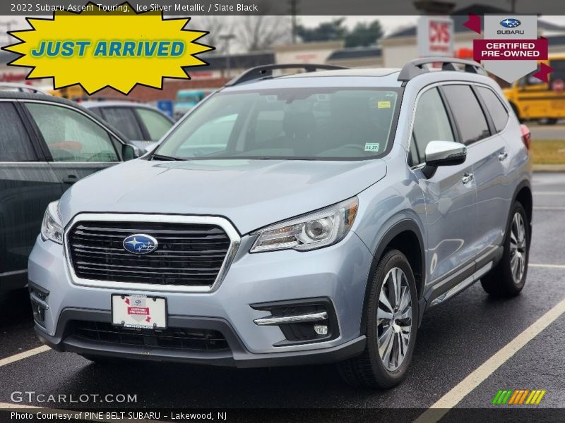 Ice Silver Metallic / Slate Black 2022 Subaru Ascent Touring