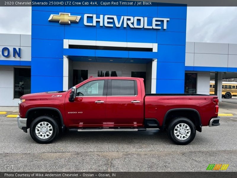 Cajun Red Tintcoat / Jet Black 2020 Chevrolet Silverado 2500HD LTZ Crew Cab 4x4