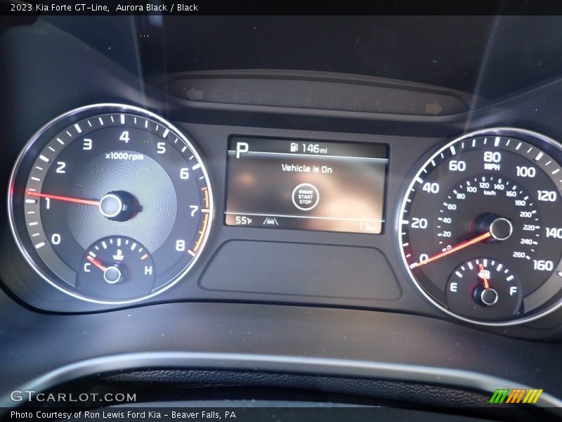 Aurora Black / Black 2023 Kia Forte GT-Line