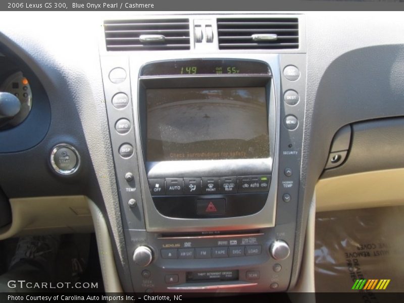 Blue Onyx Pearl / Cashmere 2006 Lexus GS 300