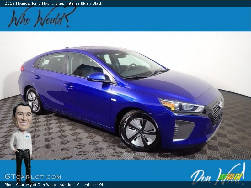 Intense Blue / Black 2019 Hyundai Ioniq Hybrid Blue