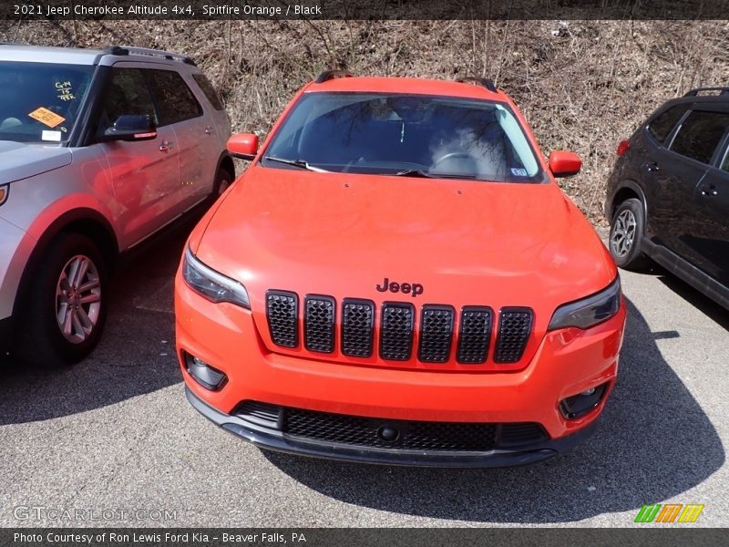 Spitfire Orange / Black 2021 Jeep Cherokee Altitude 4x4