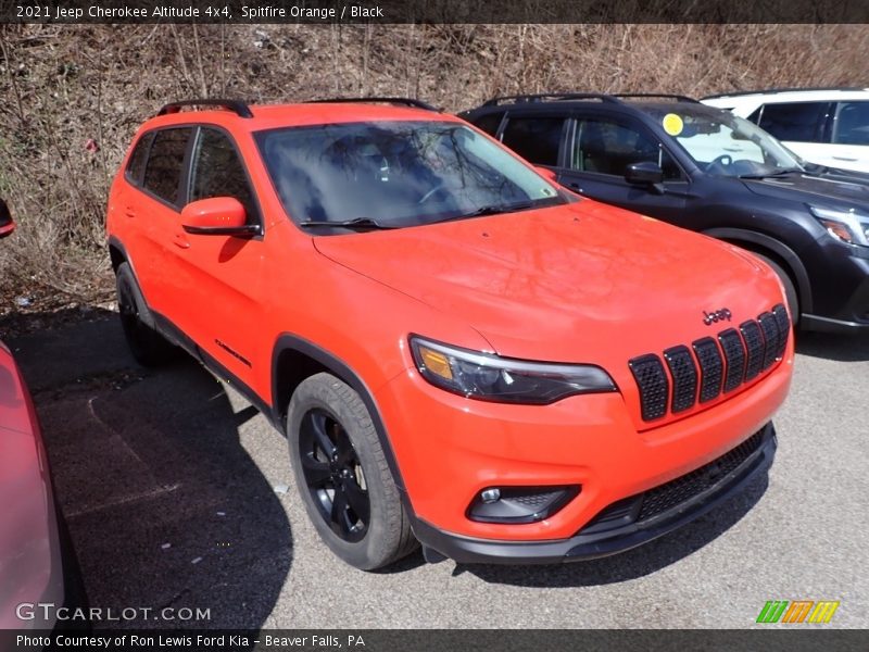 Spitfire Orange / Black 2021 Jeep Cherokee Altitude 4x4