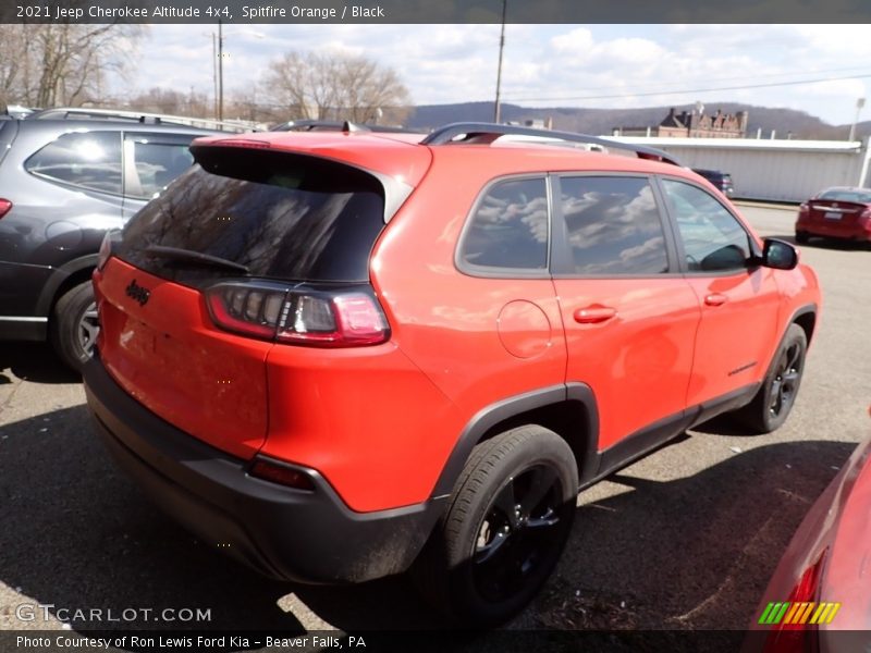 Spitfire Orange / Black 2021 Jeep Cherokee Altitude 4x4