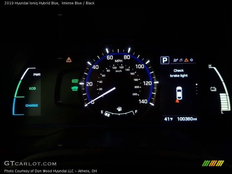 Intense Blue / Black 2019 Hyundai Ioniq Hybrid Blue