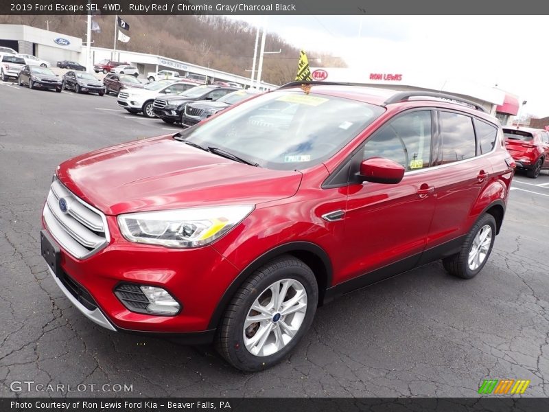 Ruby Red / Chromite Gray/Charcoal Black 2019 Ford Escape SEL 4WD