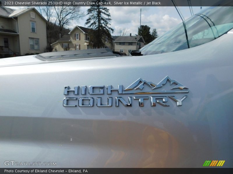 Silver Ice Metallic / Jet Black 2023 Chevrolet Silverado 2500HD High Country Crew Cab 4x4