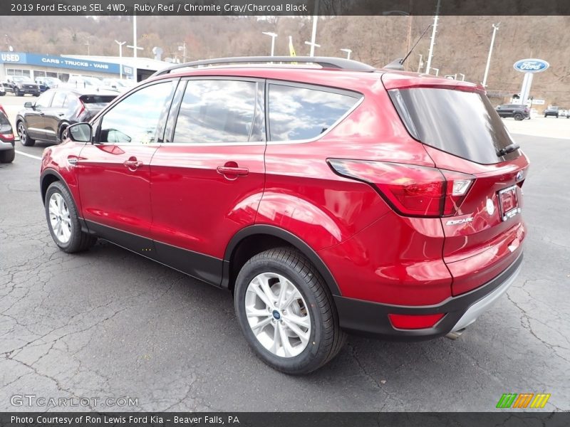 Ruby Red / Chromite Gray/Charcoal Black 2019 Ford Escape SEL 4WD